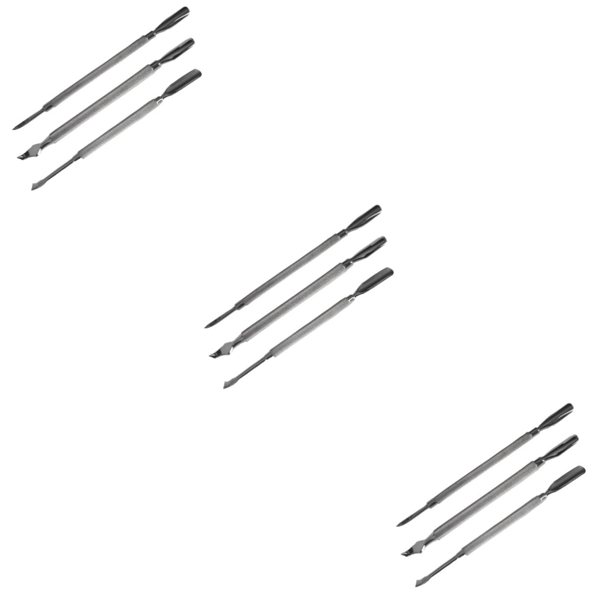 Healeved 9stücke Teiliges Aus Edelstahl Nagelhautschiebern Und Maniküre-werkzeugen Für Präzises Entfernen Von Nagelhaut Und Polieren Der Nägel Geeignet Für Professionelle Und Private