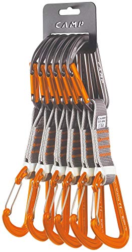 CAMP Photon Mixed Express KS - Confezione da 6 Pezzi, 11 cm, Colore: Grigio/Arancione