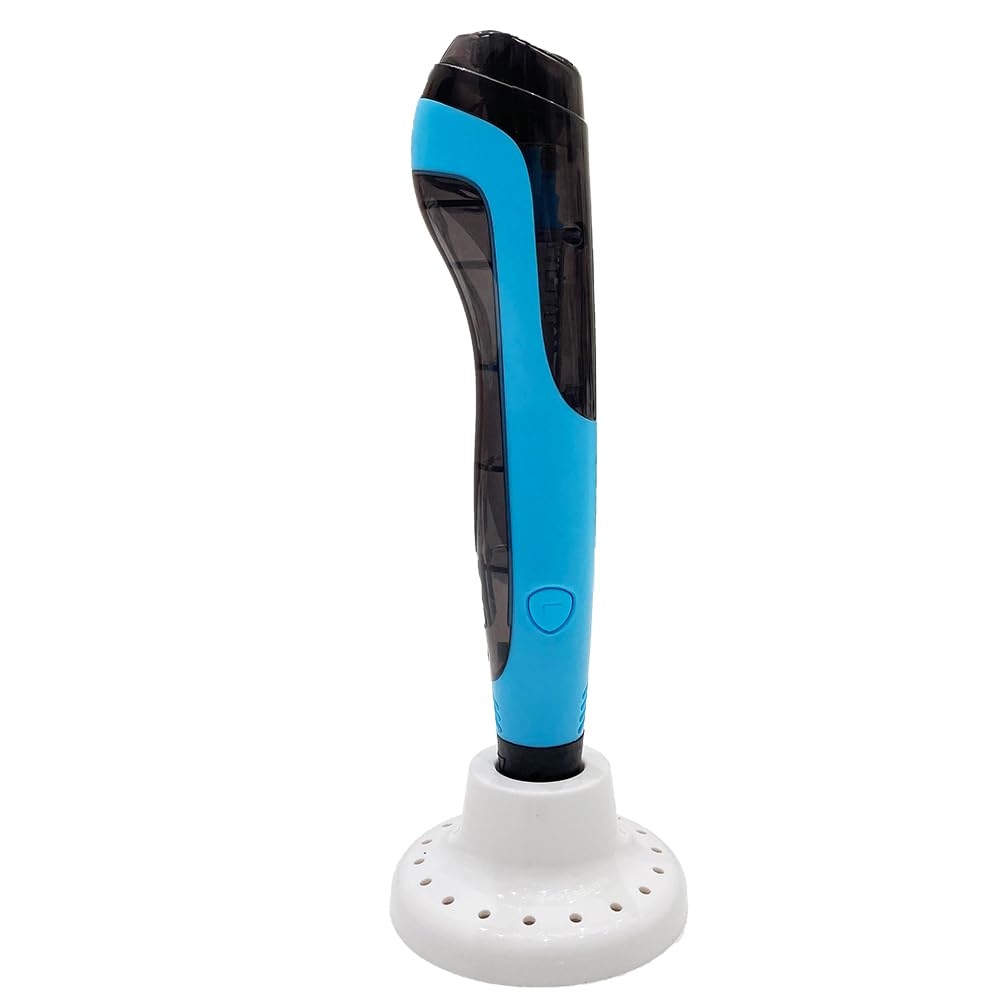 WOL3D I Touch Pace 3D Magic Pen (Blue) for Kids, Ergonomic Grip, Adjustable, Intelligent Speed & Temperature Regulation, OLED Display Speed, Accepts 1.75mm PLA/ABS Filaments, 0.7mm Nozzle, USB 5V 2A 2