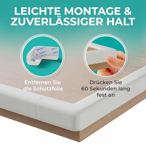 SafeMate Kantenschutz Baby aus Schaumstoff – 6m Tischkantenschutz & 10x Eckenschutz – Tischecken Kindersicherung… – Ansicht 4