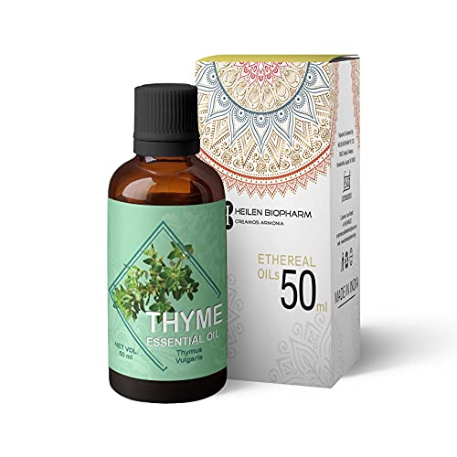 Image of Heilen Biopharm Thyme Essential Oil For Anti-Bacterial & Improve Skin Health - 50 mL Bottle Pack of 1