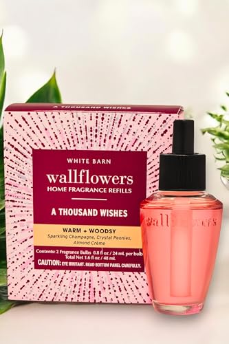 Bath & Body Works A Thousand Wishes Wallflowers Home Fragrance Refill 2-Pack, Warm & Festive Scent, 0.8 fl oz Each - image 2