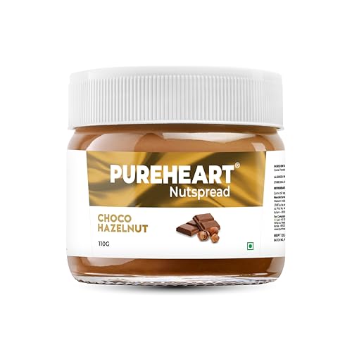 Image of Pureheart Nut Spread Choco Hazelnut (110 gm) Delicious, Smooth & Creamy Snack, Nutty Chocolate Hazelnut Spread for Breakfast