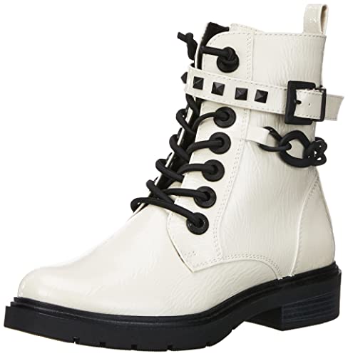 MARCO TOZZI Mujer 2-2-25247-29, Botas de Moda, Patente Crema, 38 EU
