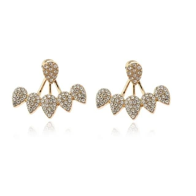 VIEN Ear Jacket Teardrop Stud Earrings Front Back Earrings for Women Girls Cubic Zirconia Alloy Stud Earring (B0CDS72CDH) Amazon Price History, Amazon Price Tracker