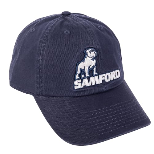 Gorra ajustable bordada Samford University Bulldogs azul miniatura 1