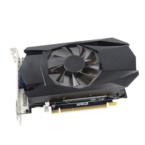 Grafikkarten für Radeon HD7670, 4 GB GDDR5 Computer PC Gaming Video GPU Grafikkarte, 128-Bit, Unterstützt DirectX 11 PCI Express X16 2.1 DVI, HDMI, VGA