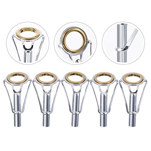 Kit de reparo de vara de pesca Besportble, 5 peças, kit de reparo de vara de pesca de aço inoxidável