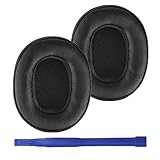 umvowuxa Almohadillas de Repuesto compatibles con los Auriculares Skullcandy Hesh3, Piel sintética Suave (Negro)