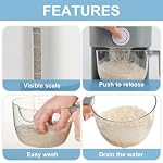 25 Lbs Cereal & Rice Dispenser - Airtight Countertop Storage Container for Kitchen & Pantry - Image 5