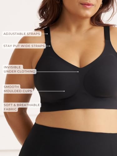 Image of Everyday Support Jelly Bra | Wire-Free Support Bra with Jelly Soft Technology, Natural Shaping Cups & Removable Pads | Seamless Side Support Panels, Wide Comfort Underband | Everyday Bra for Women