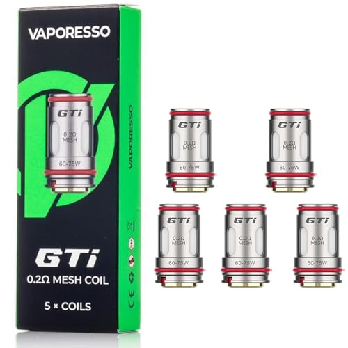 Vaporesso GTi Mesh Coil 0.2ohm | 5pcs Original Vaporesso Head Vaporizer For E Cigarette iTank Pod Target 100 Target 200 Target 80 Kit (GTi Mesh coil 0.2ohm)