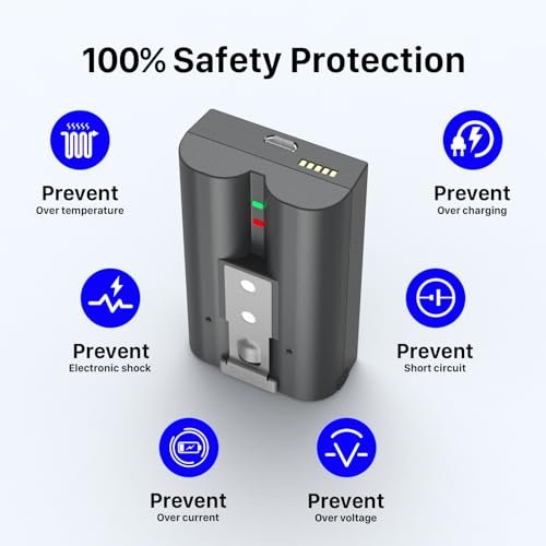 KOOAQQ 1 Pack Replacement Battery for Camera, 7200mAh Ultra High Capacity Li-ion v4 Battery for Ring Doorbell-Camera 2/3/4/3plus, Stick Up Cam (2nd and 3rd Gen), Also for Spotlight Cam and Peephole