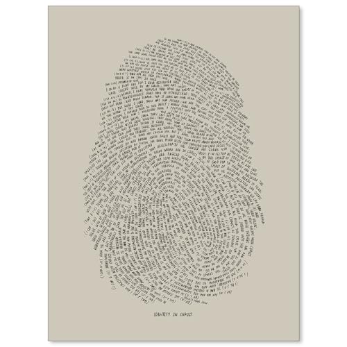 OMANI God's Fingerprints Beige Wall Art Christian Thumbprint Jesus Bible Verse Posters Boho Sketch Canvas Prints for Living Room Bedroom Dorm 08x10 inch Unframed