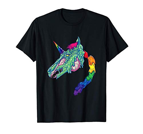Zombicorn Rainbow Zombie Unicorn Undead Scary Halloween Camiseta