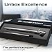 : BASTION® Luxury Slim Bolt Action Pen, Durable EDC Pen with Fine Tip, Professional Ballpoint Pen for School and Work - Stainless