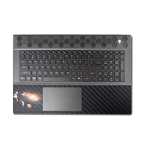 Image of MightySkins Carbon Fiber Skin Compatible with Alienware M18 R1 (2023) Full Wrap Kit - Solar Galaxy | Protective, Durable Textured Carbon Fiber Finish | Easy to Apply & Change Styles | Made in The USA