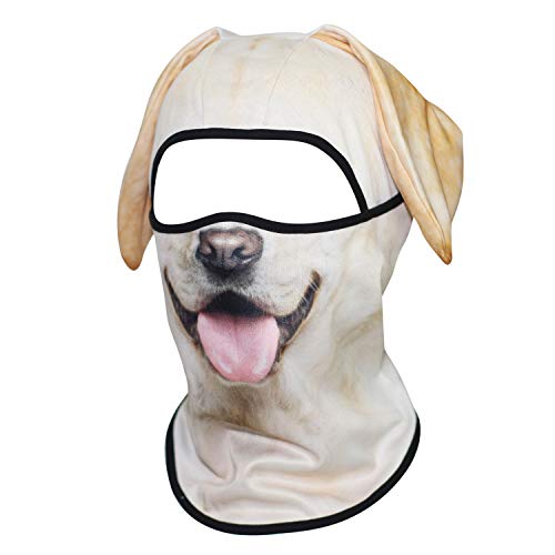 Image of WTACTFUL 3D Animal Ears Balaclava, Breathable Face Mask for Halloween