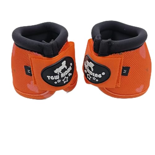 Image of 2520D Horse Bell Boots No-Turn Horse Bell Boots, Equine Ballistic Hoof Overreach Bell Boot, Pair