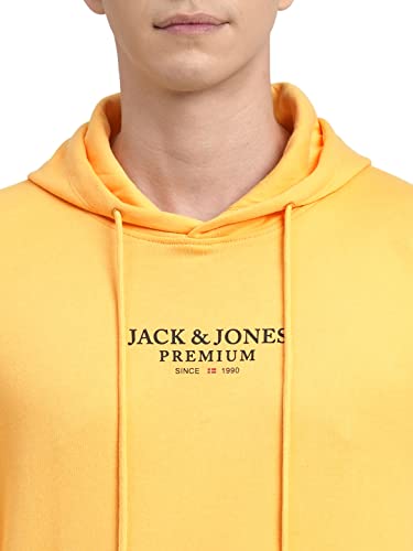 Image of JACK & JONES Men's Cotton Slim Fit Hooded Neck Sweatshirt