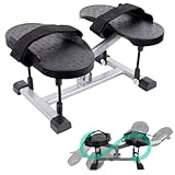 [MRG] 無重力ステッパー 座ったまま 足首 ストレッチ 運動 リハビリ 足 健康ステッパー 健康器具 ステッパー トレーニング 足首を柔らかくする 高齢者 (ブラック)