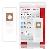 Supervacuums Type Y & Z Micro Filtration Paper Vacuum Cleaner Bags for Hoover Upright Vacuum Cleaner Models | Paper Vacuum Bags with 99.7% Filtration Efficiency | 3 Pack