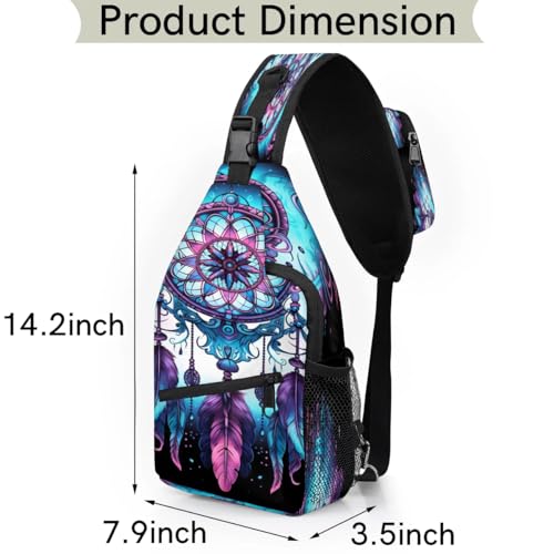 Bolso cruzado unisex multifuncional Sling Bag para mujer y hombre miniatura 2