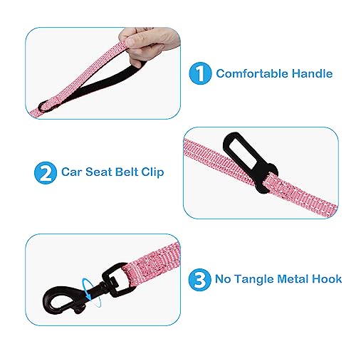 Petbonus Adjustable Cat Harness And Leash, Escape Proof Breathable Pet Vest Harnesses For Walking, Easy Control Reflective Leash And Harness Set Jacket For Cats, Kitten, Kitty (Pink, X-Small) #TOP3