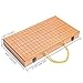 19 x19 Folding Go Game Set Board with and Bamboo Bowls and Imitation Jade Go Pieces。