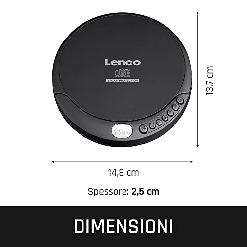 Lenco CD-200 Discman Lettore CD con display LCD e