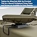 Manumarine Clamp On Boat Seat Swivel Mount - Fits Jon, Fishing, Bass Boats, Kayaks ,Skiffs with Bench, Adjustable from 7 ½ to 20 Inches