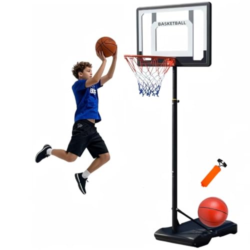 Basketballkorb Outdoor Kinder mit Basketball Kinder und Luftpumpe,...