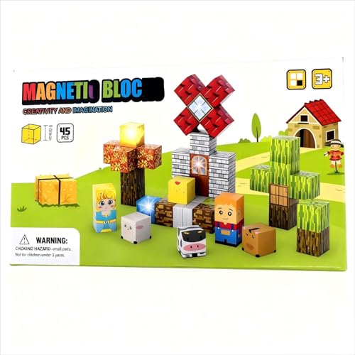 Aywewii 45 PCS Travel Magnetic Blocks
