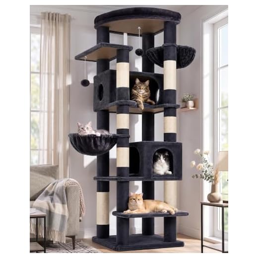 Globlazer 74in Heavy Duty Cat Tree Tower for Indoor Cats Large Adult, S74