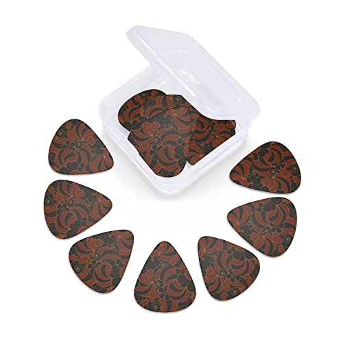 Lot de 12 médiators de guitare abstraits japonais de style oriental pour guitare électrique, basse acoustique, cadeau avec boîte - Les Beatles, Paul McCartney, John Lennon, RIngo Starr, George Harrison Lot de 12 médiators de guitare abstraits japonais de style oriental pour guitare électrique, basse acoustique, cadeau avec boîte – Image 4