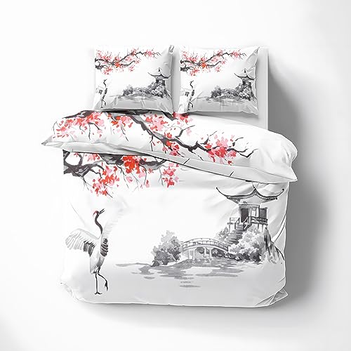 Parure de lit chinoise en microfibre premium douce avec zip invisible - 2