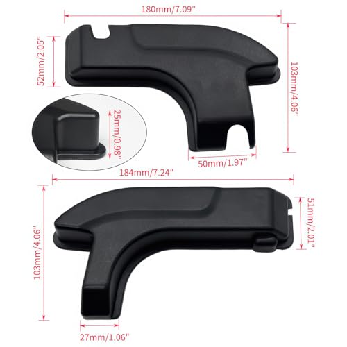 Image of Rear Defogger Protective Cable Cover (Left&Right) for Wrangler JL & 4xe 2018-2024 Car Interior Accessories