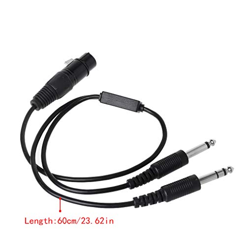 Adaptador para Auriculares de Aviación Negro miniatura 4