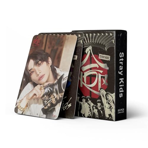 PYTRARTY 55 Stück Stry FotokartenSKZ Kpop Photocards SKZ Album PhotocardStry KartenCollectible CardEIN Kartengeschenk für Fans