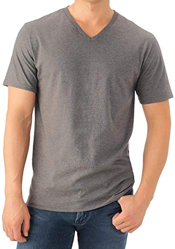 Fruit Of The Loom Select Men's V-Neck T-Shirts Classic Fit Wicks Moisture Tagless Random 5-Pack X-Large #TOP4