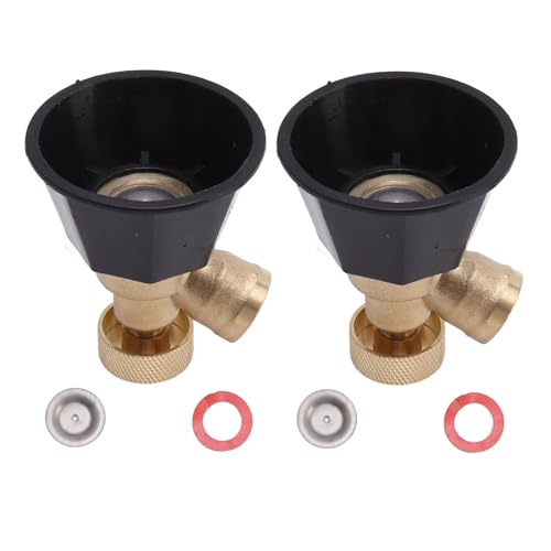 Cloimei Rociadores de nebulización ajustables, juego de 2, plástico de cobre, niebla grande, niebla fina, pulverizador de agua para riego de jardín, sistema de enfriamiento exterior, duradero, ligero,