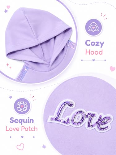 Image of WELAKEN Sweatshirts for Girls Toddler & Kids II Little Girl's Pullover Tops Sweaters & Hoodies