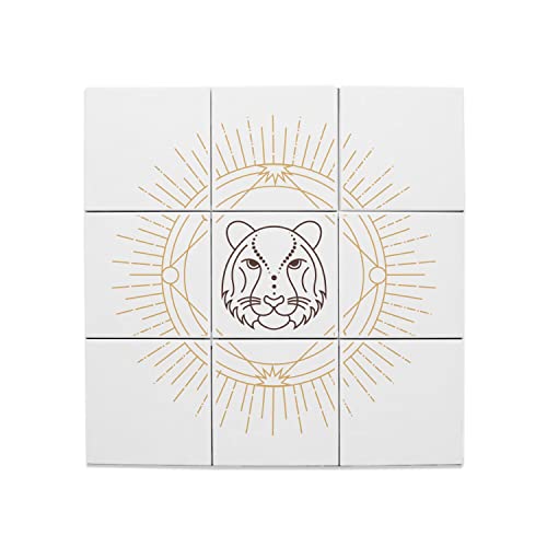 Carreaux Céramique Tigre Zodiaque Chinois décoratifs 20x20cm horoscope animal 60x60cm