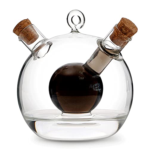 La Mejor Recopilación de Convoys de aceite y vinagre Top 10. 43 WINIAER - Botella dispensadora de aceite y vinagre 2 en 1, botella de cristal para aceite de oliva y vinagre balsámico con tapón de corcho, tarro de cristal soplado a mano, forma...