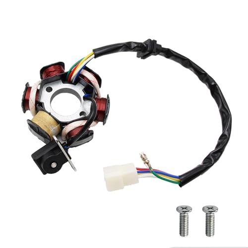 Image of PRO BAT 6 Coils 5 Wires Stator Magneto ATV Magneto Stator Plate for 50cc 70cc 90cc 110cc 125cc Engine Chinese Scooter Dirt Bike Taotao Sunl Roketa