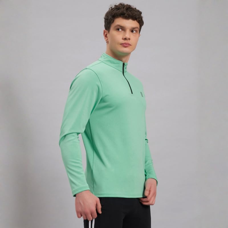 Image of ATICX Polyester Full Sleeve Compression High Turtle Neck Sports Jersey T Shirt for Men - Quick Dry Fit Gym Workout Top for Running, Swimming, Training, Cycling, Football, Badminton