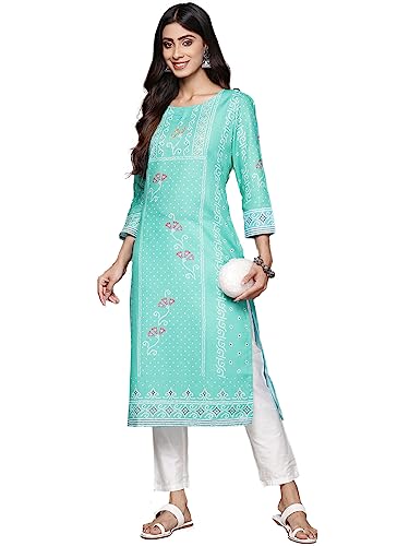 Image of ishin Women's Silk Ethnic Motifs Pink Straight Kurta
