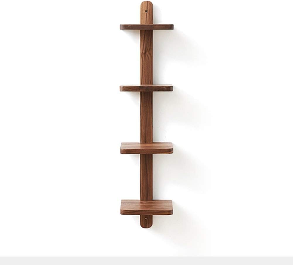 Floating Wall Solid Wood Multifunction Save Space Retro Storage Shelf Wall Hanging Multi-deck Storage Holder Environmental Protection Multi-layer (Color : C1, Size : 22X20X90CM)