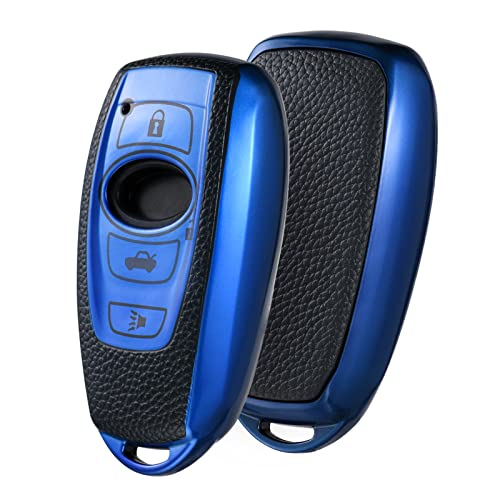 ELOHEI Key Fob Cover for Subaru, Key Fob Case Accessories for Subaru Forester CrossTrek Outback WRX Ascent BRZ Impreza Legacy Premium Soft TPU 360 Degree Full Protection