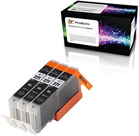OCProducts Cartucho de tinta compatible Canon CLI-271 CLI-271XL 3 unidades para PIXMA MG7720 MG5720 MG6820 TS5020 TS6020 TS6020 TS9020 (pequeño